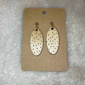 Handmade wood earrings
